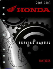 Honda TRX700XX SPORTRAX 700XX Service Manual