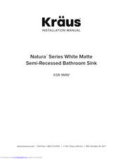 Kraus Natura KSR-9MW Installation Manual