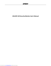 Orion Technology 101LEDF User Manual