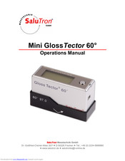 Salutron Mini GlossTector 60 Operation Manual