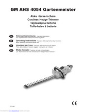 IKRA Mogatec Gartenmeister GM AHS 4054 Operating Instructions Manual