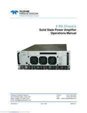 Teledyne HPAC-3300 Operation Manual