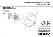 Sony VAIO PCG-K43Q Service Manual