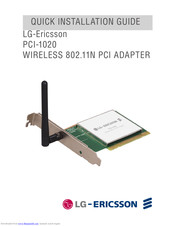 LG-Ericsson PCI-1020 Quick Installation Manual