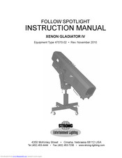 Strong XENON GLADIATOR IV Instruction Manual