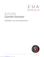 CDA EVCK41 Installation, Use And Maintenance Manual