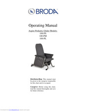 broda Aspire Pediatric Glider 100-PM Operating Manual