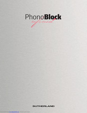 Sutherland PhonoBlock Owner's Manual