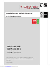 Technotherm VPS-Design W 1000 Installation And Technical Manual