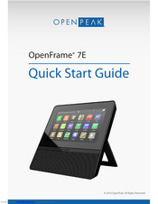 OpenPeak OpenFrame 7E Quick Start Manual