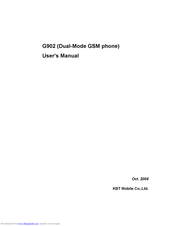 KBT Mobile G902 User Manual