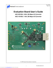 National Semiconductor ADC10DV200 User Manual