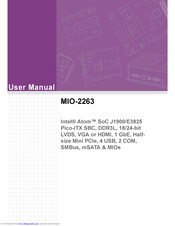 Advantech MIO-2263 User Manual