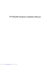 North American Cable Equipment IP-POE24M Hardware Installation Manual