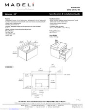 Madeli Venasca - 24 inch Specification & Installation Manual