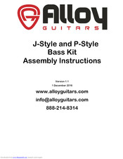 Alloy P-Style Assembly Instructions Manual