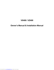 Skypine Electronics VZ400 Owner's Manual & Installation Manual