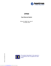Kontron CP930 Manual
