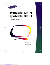 Samsung SyncMaster 320TFT Owner's Instructions Manual