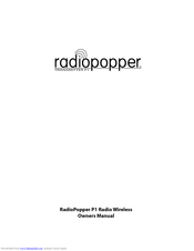 RadioPopper P1 Owner's Manual