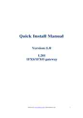 Solwise L201 Quick Install Manual