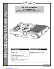 Curtis 1ACUNIT-G1 Owner's And Service Manual