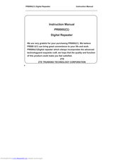 Zte PR800U Instruction Manual