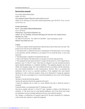 Alicn Medical AET-R161 Manual