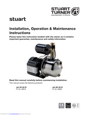 Stuart Turner Jet 55-45 B Installation, Operation & Maintenance Instructions Manual