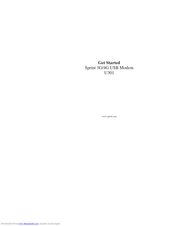 Sprint U301 Get Started