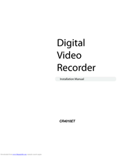 Costar Video Systems CR4010ET Installation Manual