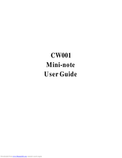 FIC CW001 User Manual