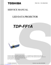Toshiba TDP-FF1A Service Manual