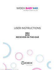Widex BB4 User Instructions