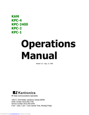 Kantronics KPC-1 Operation Manual