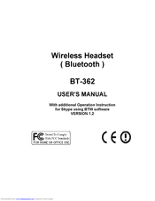 CC&C BT-362 User Manual