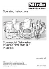 Miele PG 8080 Operating Instructions Manual