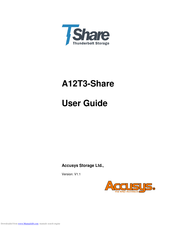 Accusys A12T3-Share User Manual