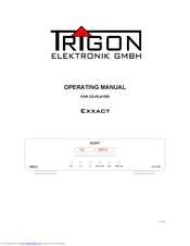 Trigon Elektronik EXXACT Operating Manual