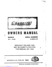 Chaparral Mooney M20E 1971 Owner's Manual