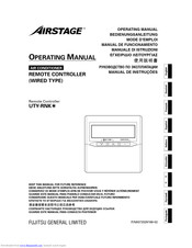 AirStage UTY-RNK Series Operating Manual