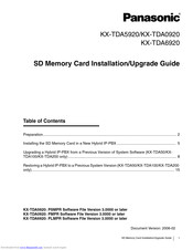 Panasonic KX-TDA5920 Leaflet
