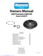 Kasco LED8012 Owner's Manual