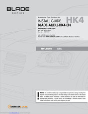 Idatalink BLADE-AL-HK4-EN Install Manual