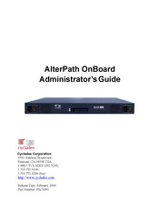 Cyclades AlterPath OnBoard Administrator's Manual
