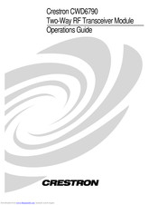 Crestron CWD6790 Operation Manual