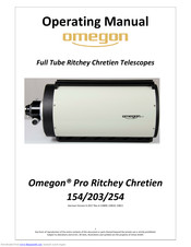 Omegon Pro Ritchey Chretien 203 Operating Manual