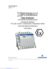 Emerson Research X-STREAM Series Instruction Manual Addendum
