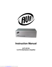 AV TOOL AVT-4214A Instruction Manual