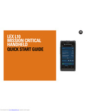 Motorola LEX L10 Quick Start Manual